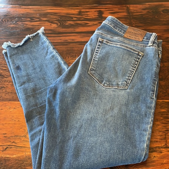 Lucky Brand Lolita Super Skinny Jeans Frayed Edge Size 14 - Picture 8 of 9